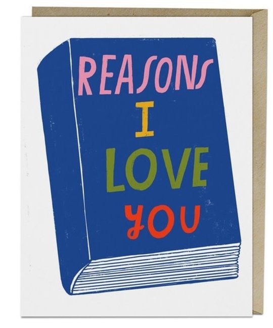 Em + Friends - EMM Reasons I love You Book Card