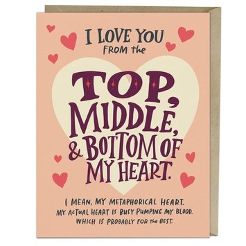 Em + Friends - EMM Top Middle Bottom Love Card