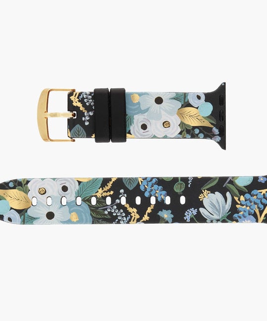 Rifle Paper Co - RP Rifle Paper Co - Garden Party Blue Apple Watch Band, 42-44mm