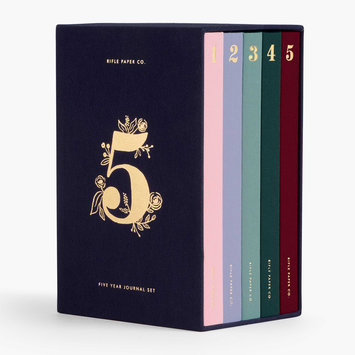 Rifle Paper Co - RP Rifle Paper Co - 5 Year Keepsake Journal, Set of 5