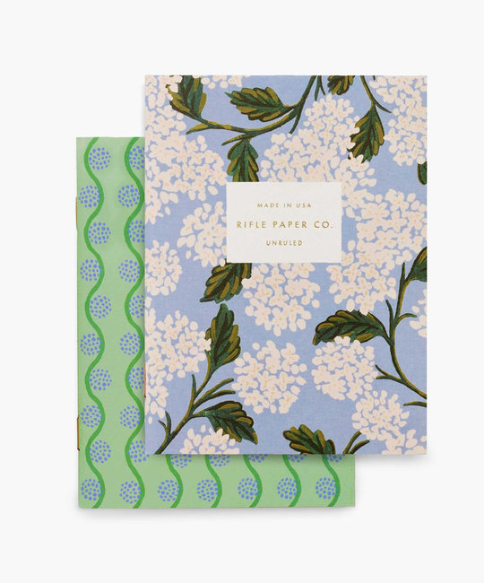 Rifle Paper Co - RP Rifle Paper Co - Pair of Hydrangea Pocket Notebook, Blank