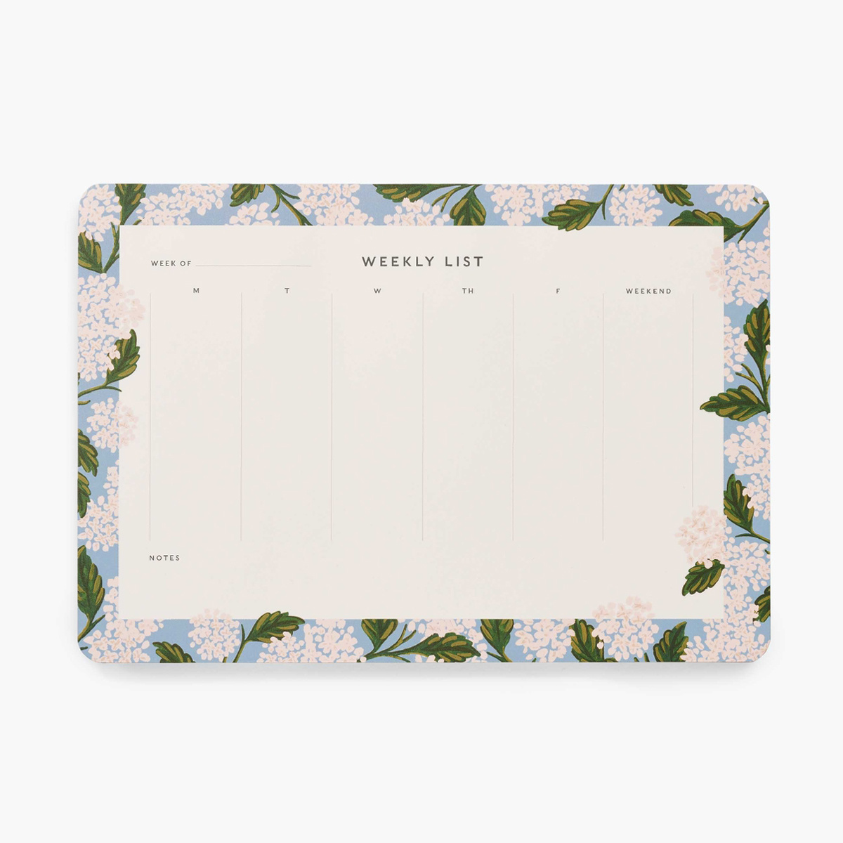 Rifle Paper Co - RP Rifle Paper Co - Hydrangea Weekly Desk Notepad