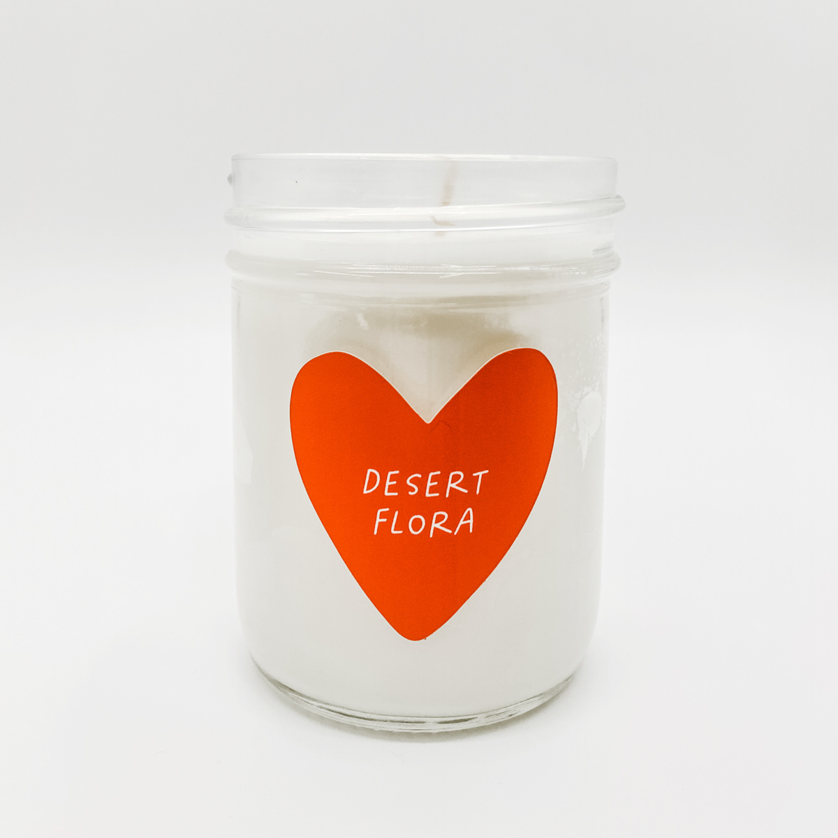 Gus and Ruby Letterpress - GR GR CALA -  Desert Flora Heart Candle
