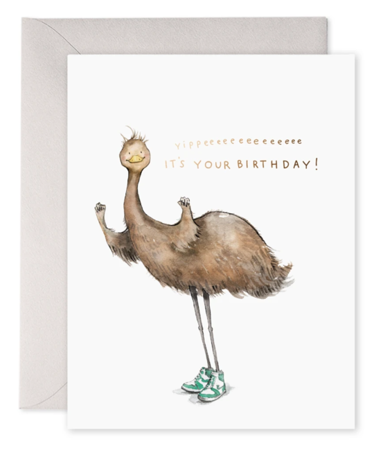 E. Frances Paper Studio - EF Emu Birthday Card