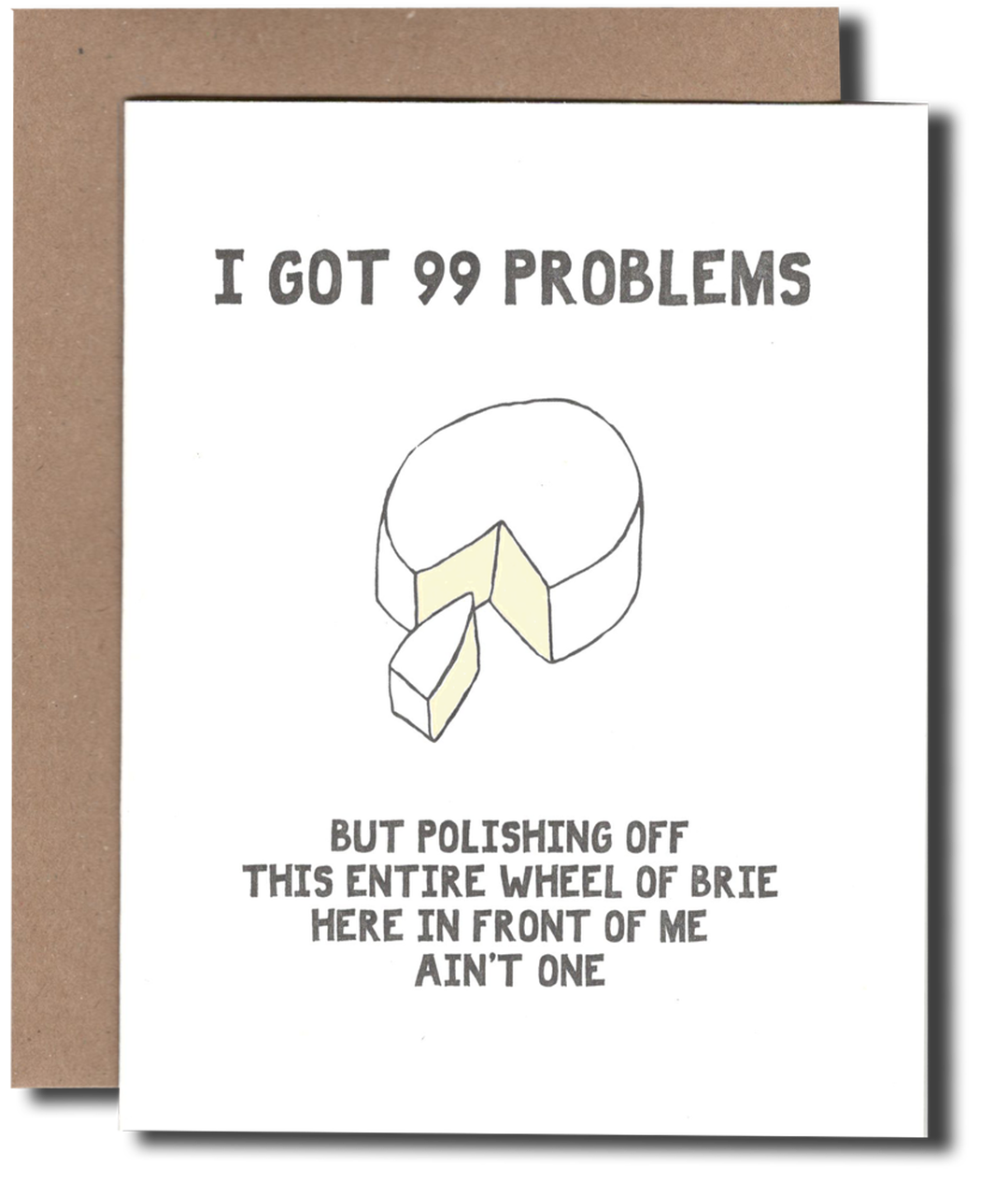 Power and Light Letterpress - PLL Brie Problems Card