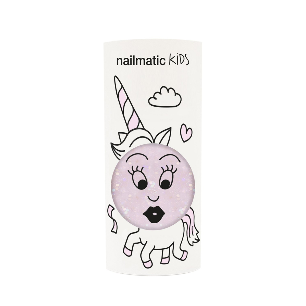 Nailmatic - NAI Nailmatic - Kids Polly Light Pink Glitter Nail Polish