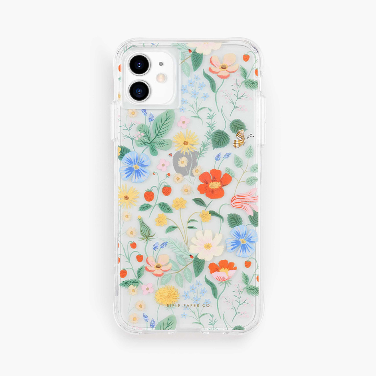 Rifle Paper Co - RP Rifle Paper Co - Clear Strawberry Fields iPhone Case