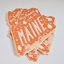 Noteworthy Paper and Press - NPP Maine State Sticker, Red