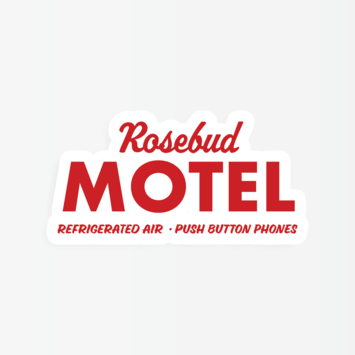 Party Mountain - PM Schitt's Creek Rosebud Motel Sticker