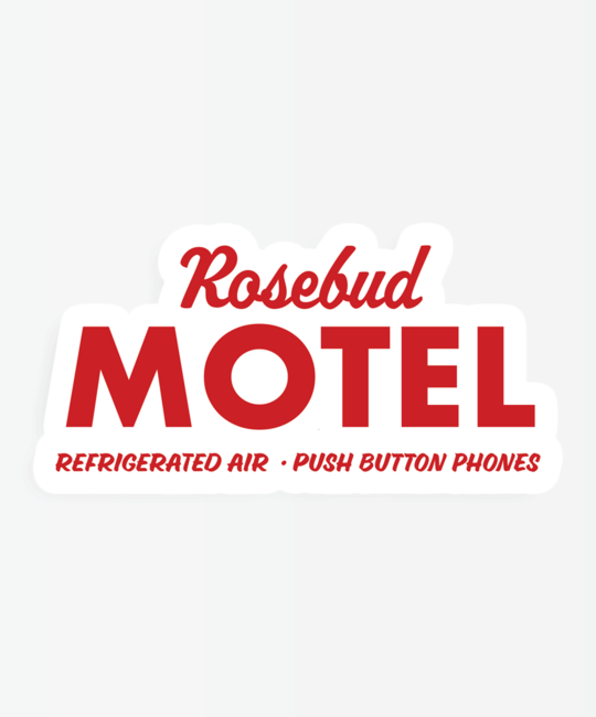 Artisanal Rosebud Motel Schitts Creek Vinyl Decal Sticker//Bumper Sticker//Water Bottle Sticker//Wall Sticker