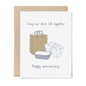 Tiny Hooray - TIH (formerly Little Goat, LG) Living Our Best Life Together Anniversary Card