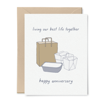 Tiny Hooray - TIH (formerly Little Goat, LG) Living Our Best Life Together Anniversary Card