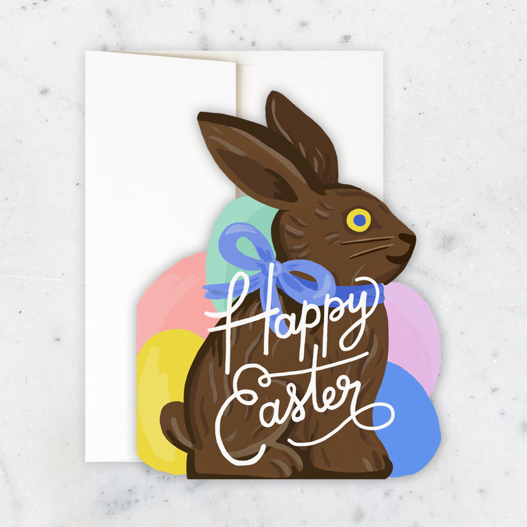 Idlewild Co - ID Bunny Die-cut Happy Easter Card