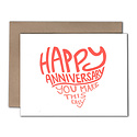 Power and Light Letterpress - PLL Easy Anniversary Card