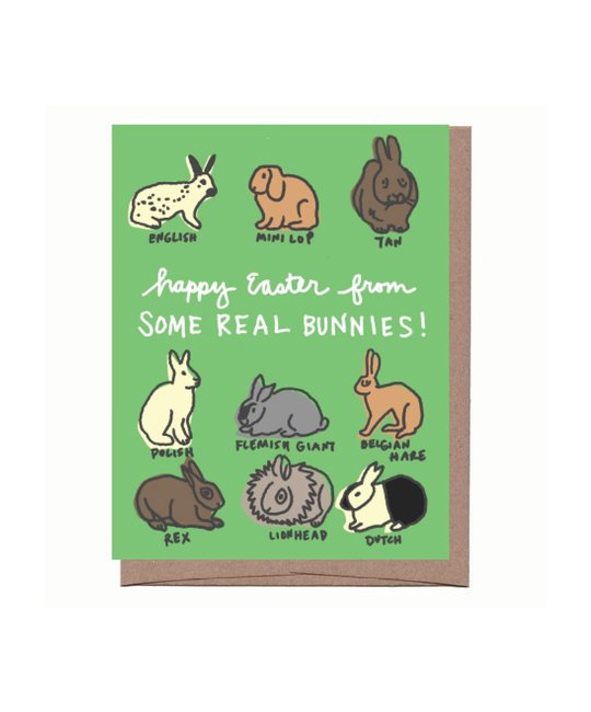 La Familia Green - LFG Real Bunnies Easter Card