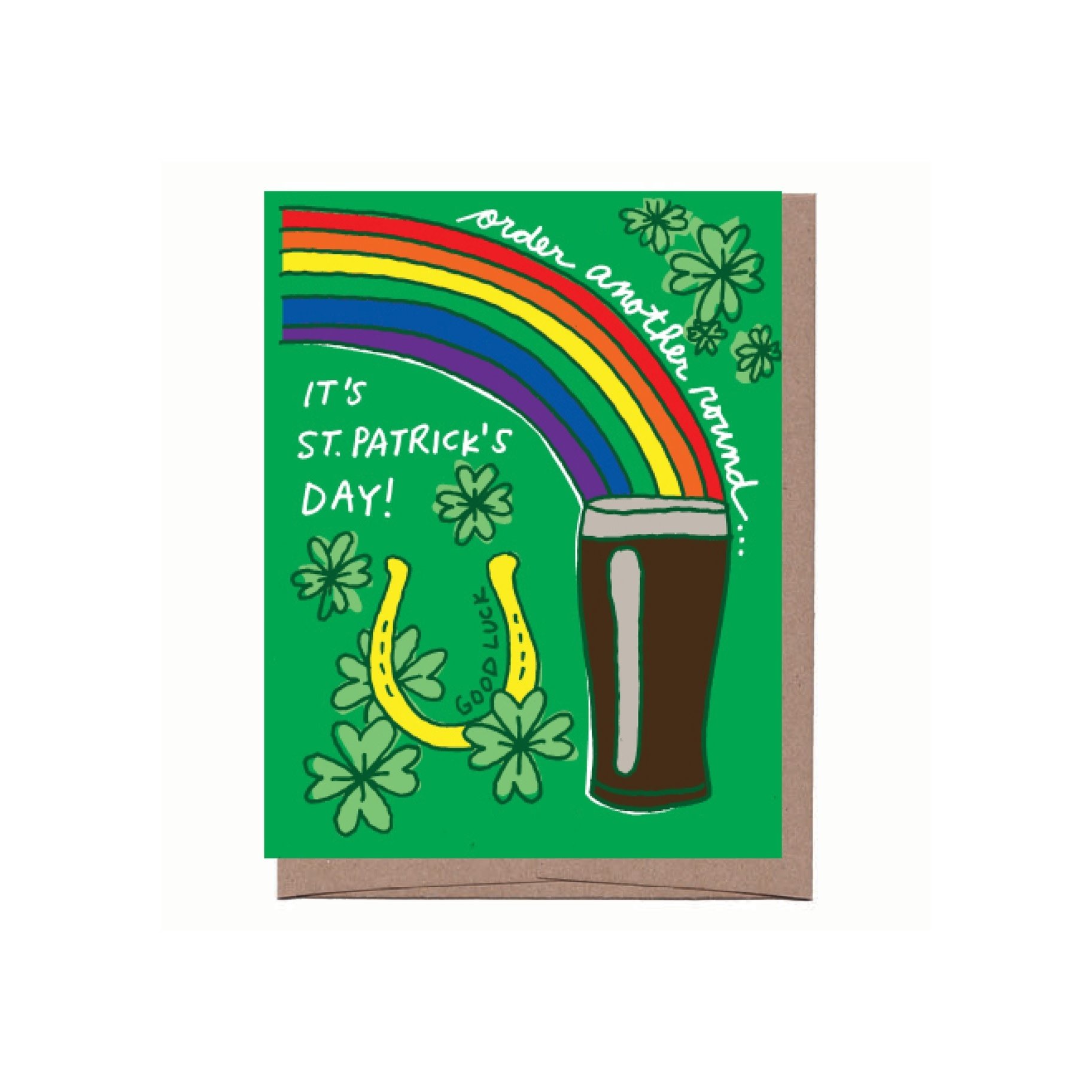 La Familia Green - LFG Rainbow Beer  St. Patrick's Day Card
