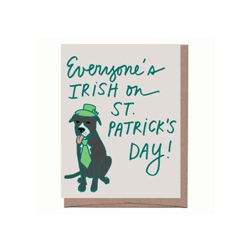 La Familia Green - LFG Irish Frogger Dog St. Patrick's Day Card