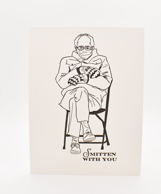 Riva Letterpress - RIL Smitten With You Bernie Sanders Card