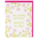 Smudge Ink - SI Pink Mums Mother In Law Mother's Day Card