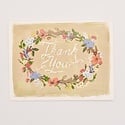 The First Snow - FIS Floral Wreath Thank You Card