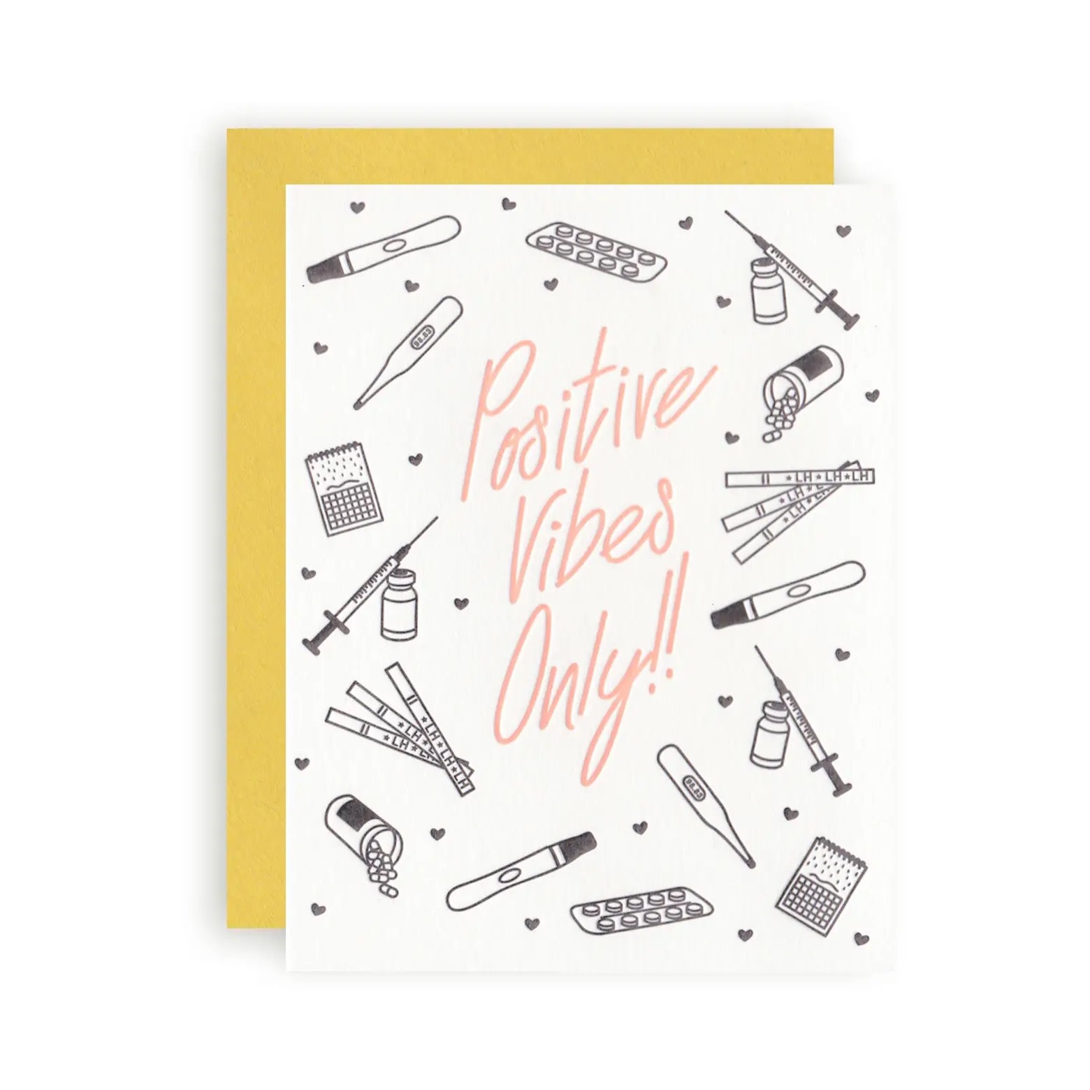 KB Paperie - KBP Positive Vibes Only Infertility Card