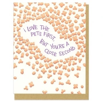 Frog & Toad Press - FT Love the Pets First Kibbles Card