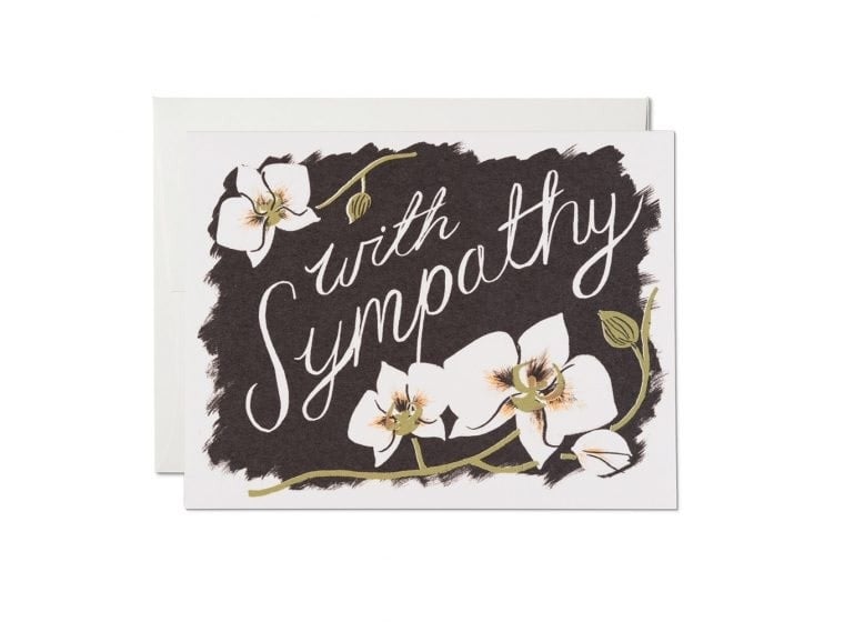 Red Cap Cards - RCC RCCGCSY0001 - Sympathy orchids