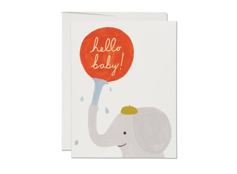 Red Cap Cards - RCC Little Elephant New Baby Card