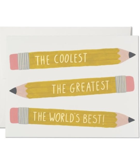 Red Cap Cards - RCC RCCGCMI0031 - Pencils Coolest Greatest Best