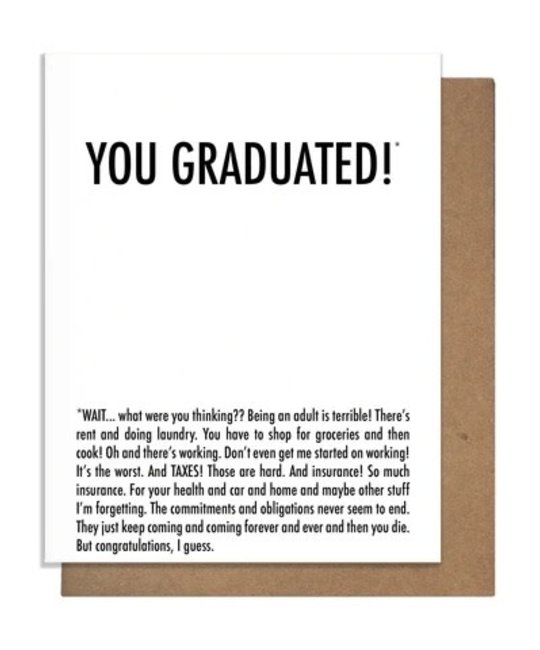 The Matt Butler (Pretty Alright Goods)  - TMB TMBGCGR0001 - You Graduated Why