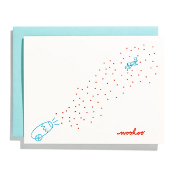 Iron Curtain Press - IC Confetti Cannon WOOHOO Card