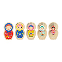 Chronicle Books - CB Masha and Her Friends Wooden Nesting Doll Puzzle
