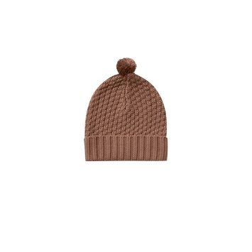 Quincy Mae - QM QM BA - Knit Pom Pom Beanie in Clay