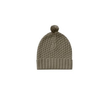 Quincy Mae - QM QM BA - Knit Pom Pom Beanie in Olive