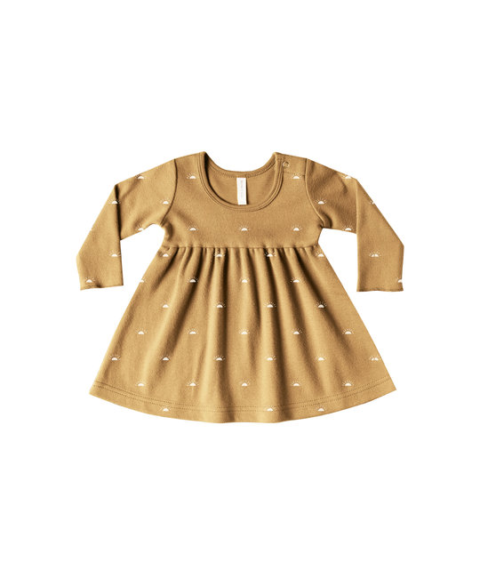 Quincy Mae - QM QM BA - Longsleeve Baby Dress in Honey