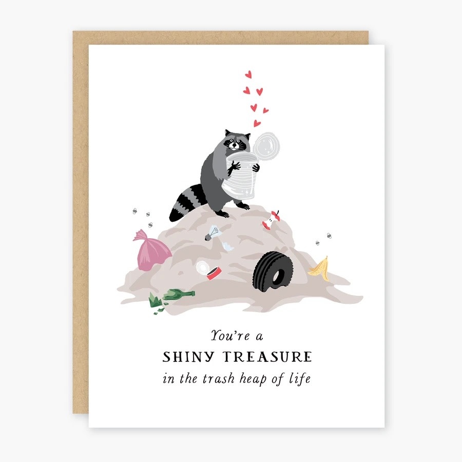 Party of One - POO Raccoon Shiny Treasure Card