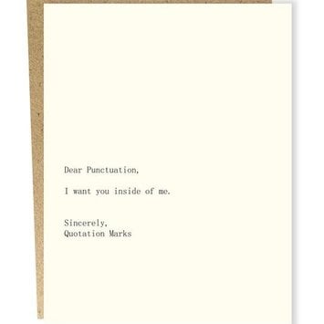 Sapling Press - SAP Dear Punctuation Card