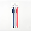 Tiny Hooray - TIH (formerly Little Goat, LG) Pens for True Crime Aficianados | Set of 3