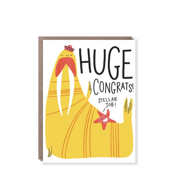 Hello!Lucky - HL Walrus Congrats Card