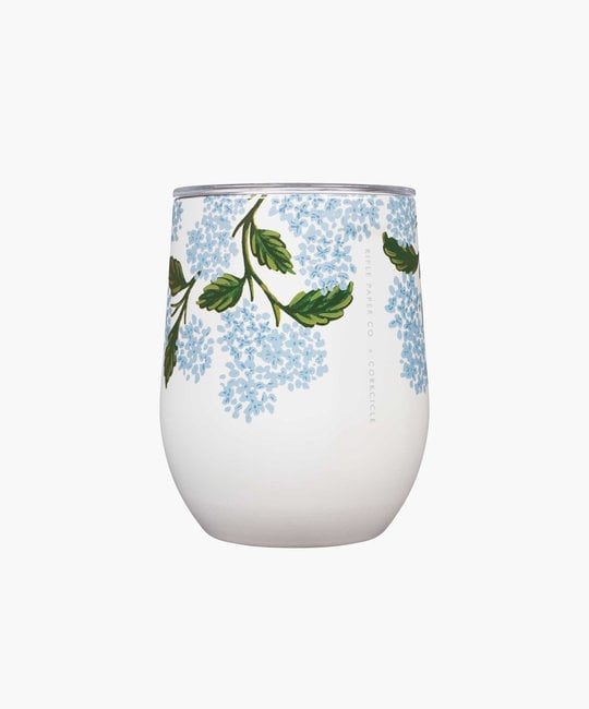 Corkcicle - CO Corkcicle x Rifle Paper -  Cream Hydrangea Stemless