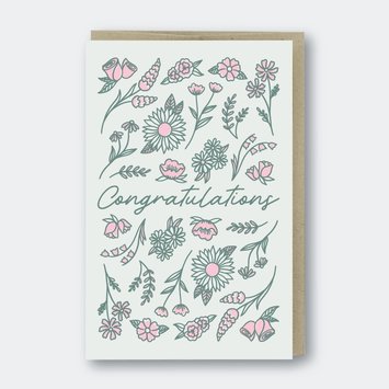 Pike Street Press - PSP Congratulations Flowers Card