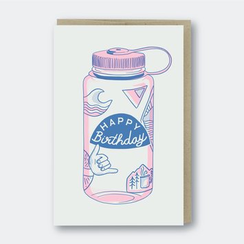 Pike Street Press - PSP Water Bottle Birthday Card