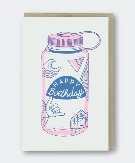 Pike Street Press - PSP Water Bottle Birthday Card