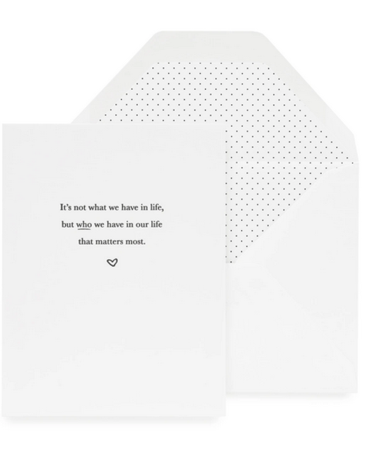 Sugar Paper - SUG What Matters Most Card