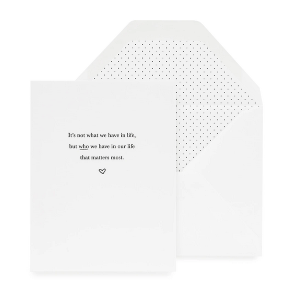 Sugar Paper - SUG What Matters Most Card