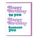 and Here We Are - AHW Birthday Song Card