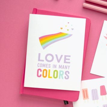 Graphic Anthology - GRA Many Colors Love Card