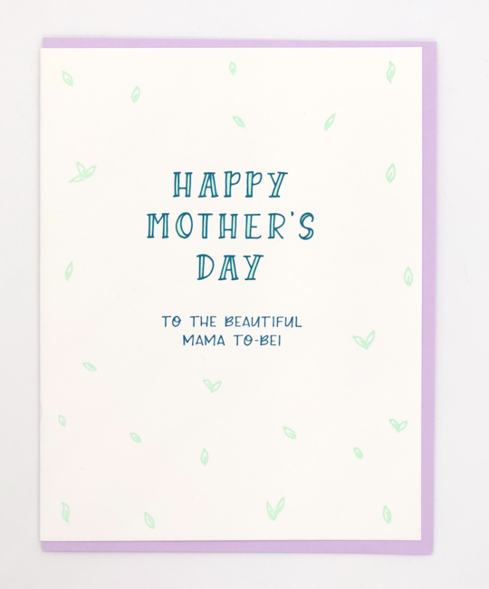 Gus and Ruby Letterpress - GR Happy Mothers Day Mama to Be