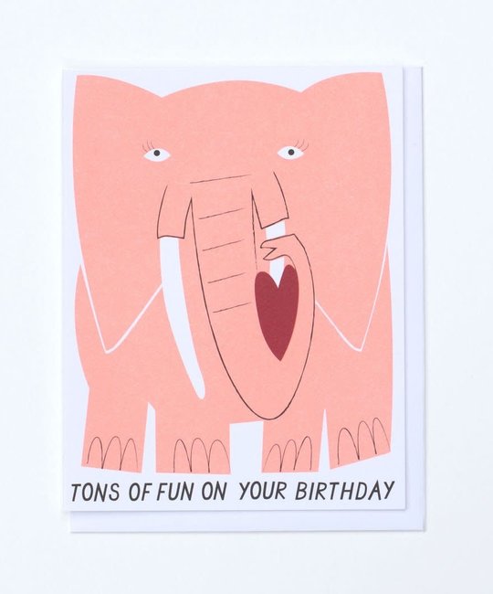Banquet Atelier and Workshop - BAW Big Elephant Birthday Card