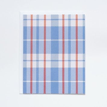 Banquet Atelier and Workshop - BAW Red and Blue Plaid Blank Card